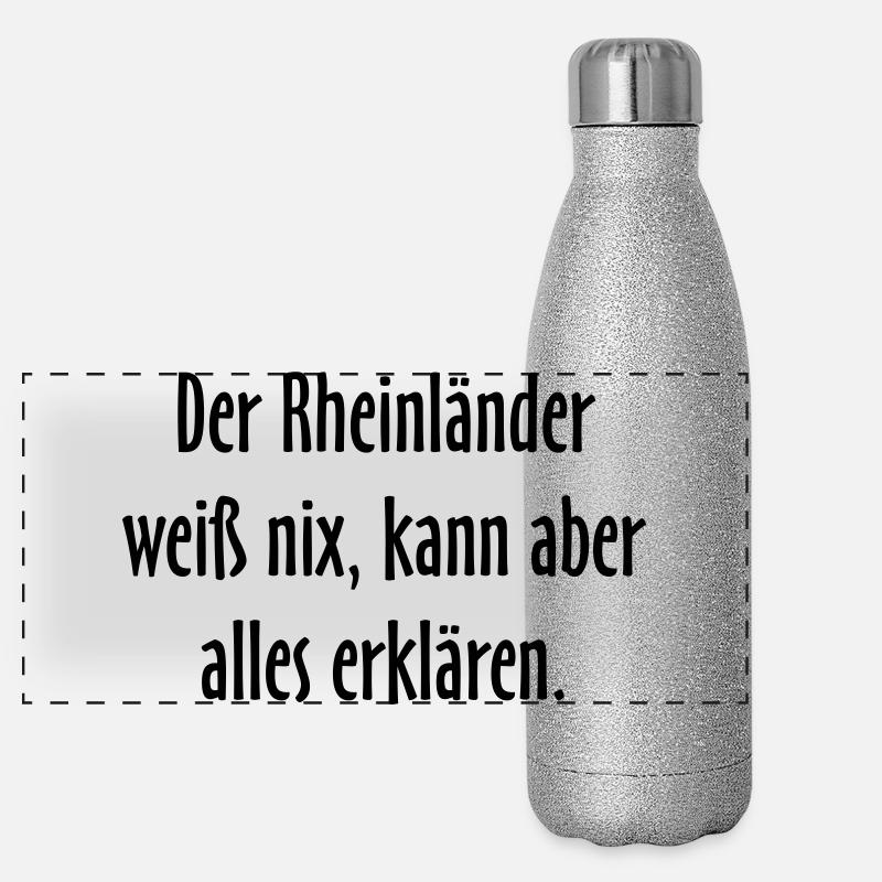 Der Rheinländer - Versuch einer Typologie Panorama Glitzer Isolierflasche 500 ml