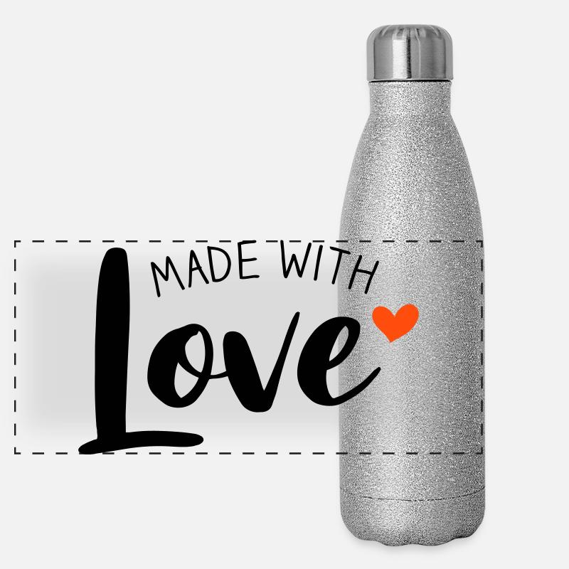 Made With Love bicolore Gourde isotherme panoramique pailletée 500 ml