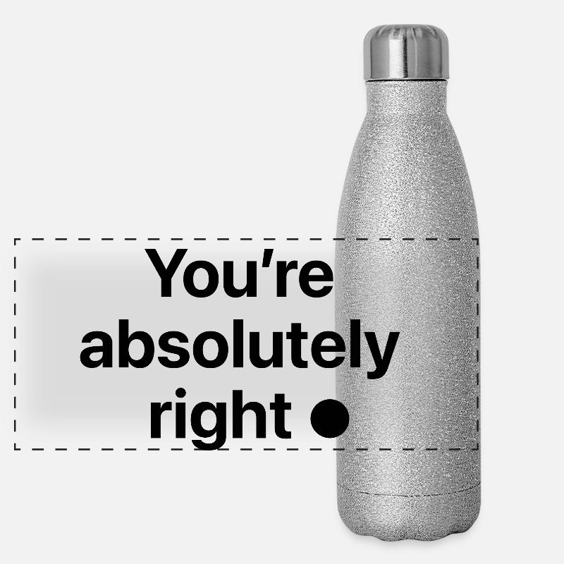 You're absolutely right! Panorama Glitzer Isolierflasche 500 ml
