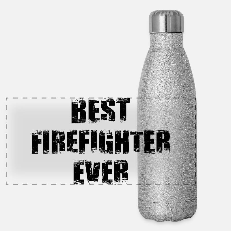 Firefighter Quote Panoramic Glitter Thermal Bottle 500 ml