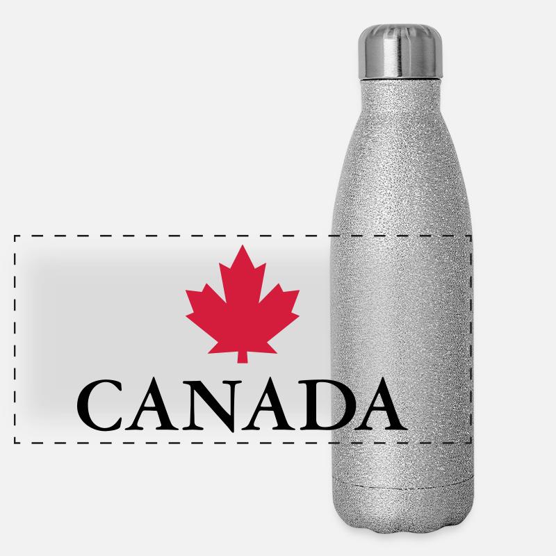 Canada Ottawa Ahornblatt Maple Leaf Kanada Amerika Panorama Glitzer Isolierflasche 500 ml