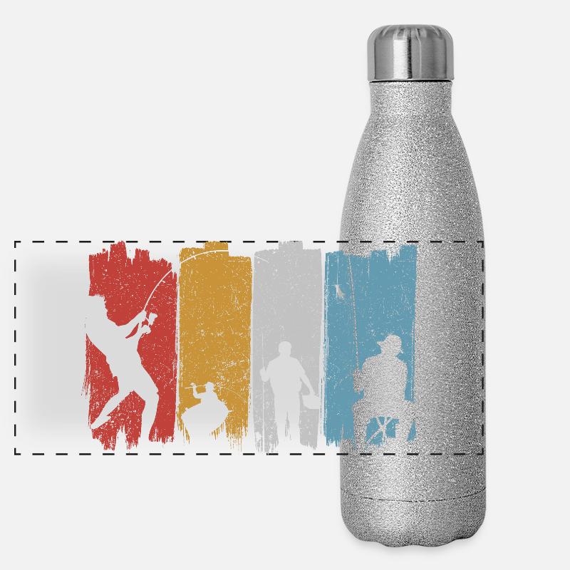Silhouettes de danse vives Gourde isotherme panoramique pailletée 500 ml