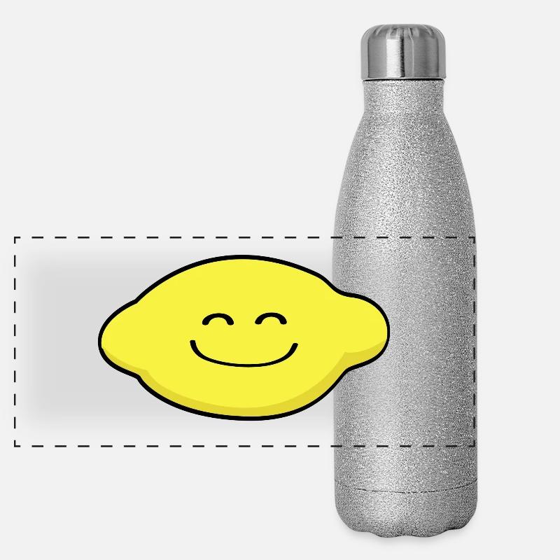 Citron Gourde isotherme panoramique pailletée 500 ml
