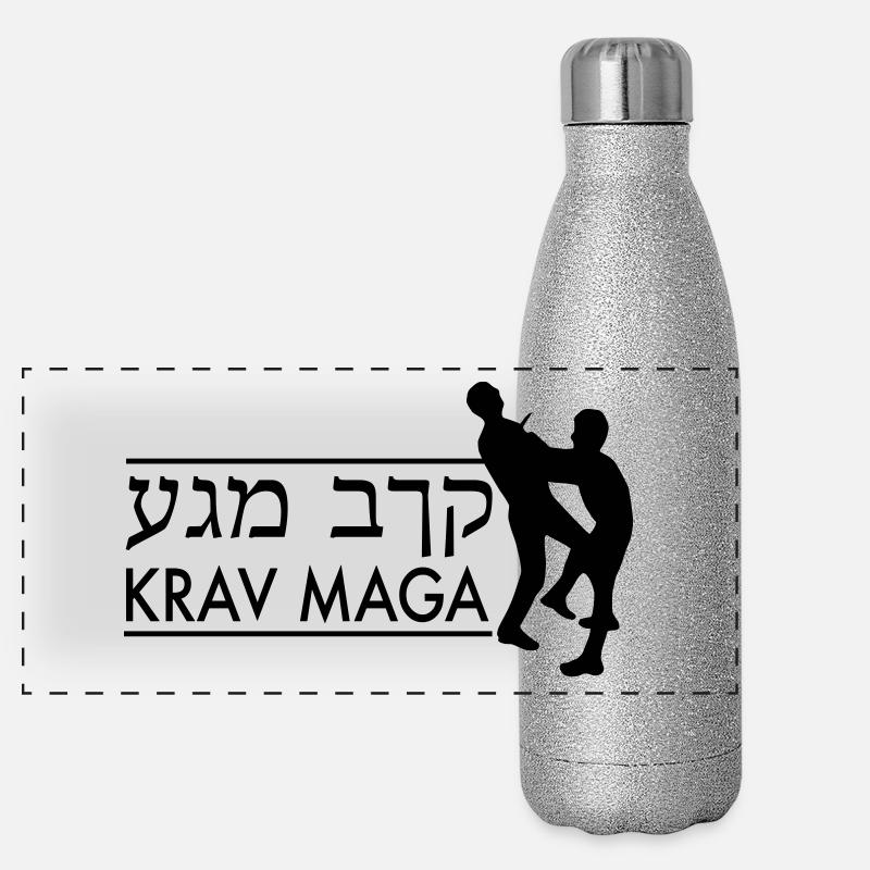 Krav Maga Panorama Glitzer Isolierflasche 500 ml