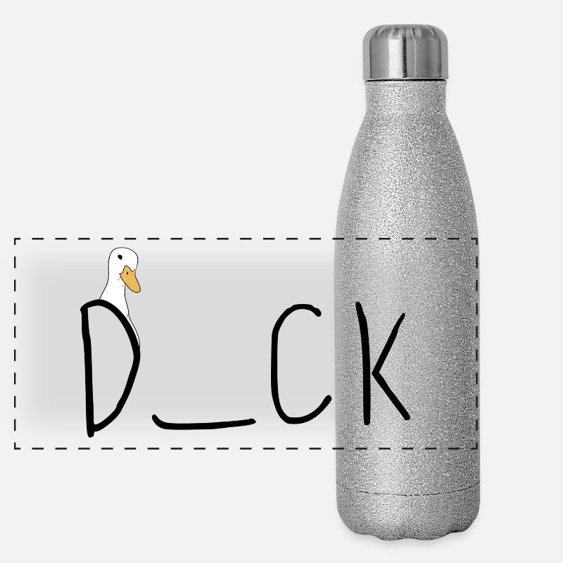 Quiz Canard Gourde isotherme panoramique pailletée 500 ml