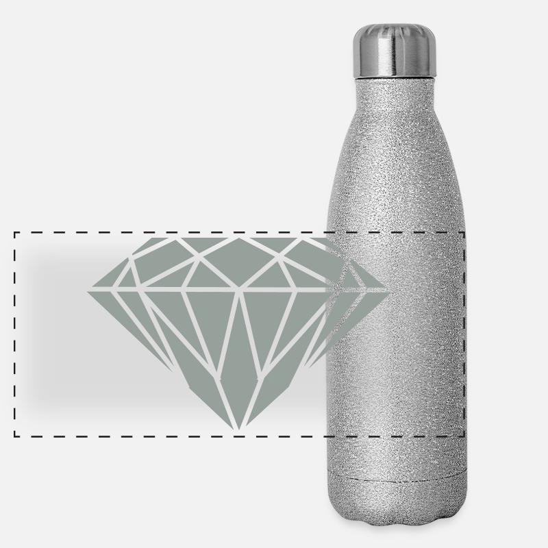Diamant Gourde isotherme panoramique pailletée 500 ml