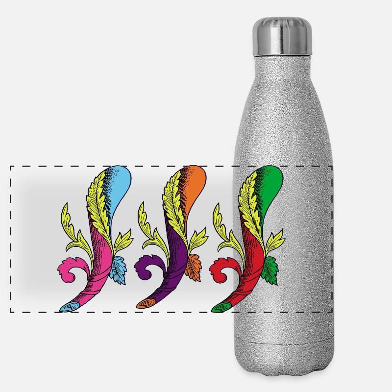 3 as Gourde isotherme panoramique pailletée 500 ml