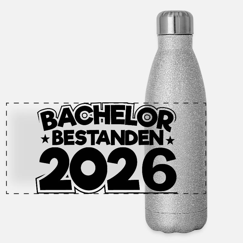 Licence 2026 Remise des diplômes Gourde isotherme panoramique pailletée 500 ml