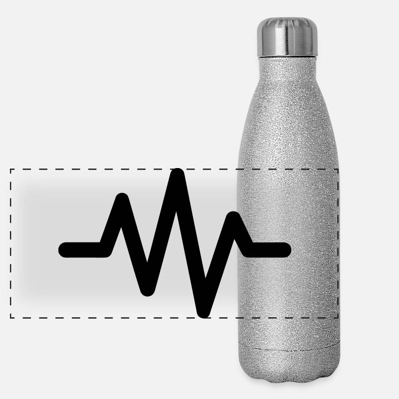 heartbeat Panoramic Glitter Thermal Bottle 500 ml