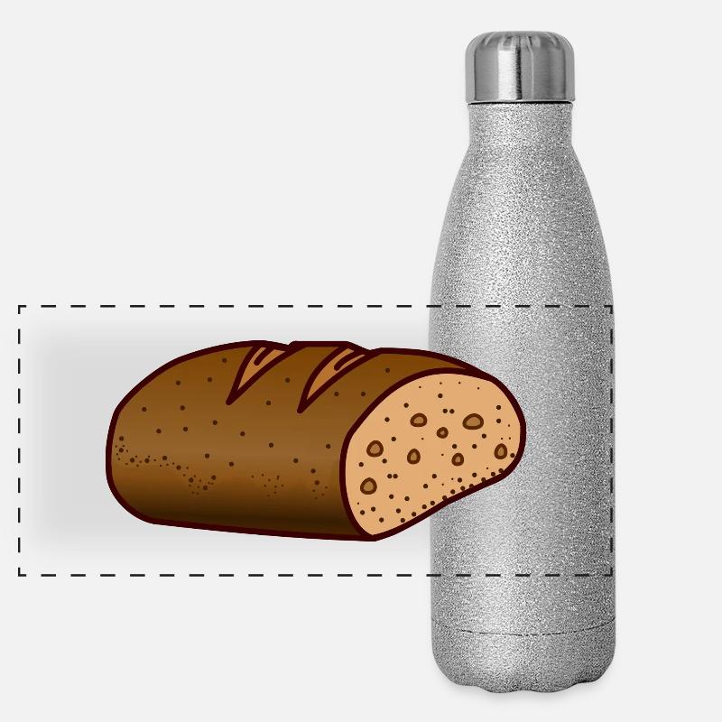 Brot Leib essen Gourde isotherme panoramique pailletée 500 ml