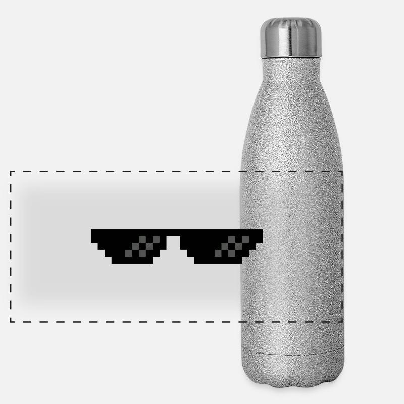 Du wurdest geschleppt Panorama Glitzer Isolierflasche 500 ml