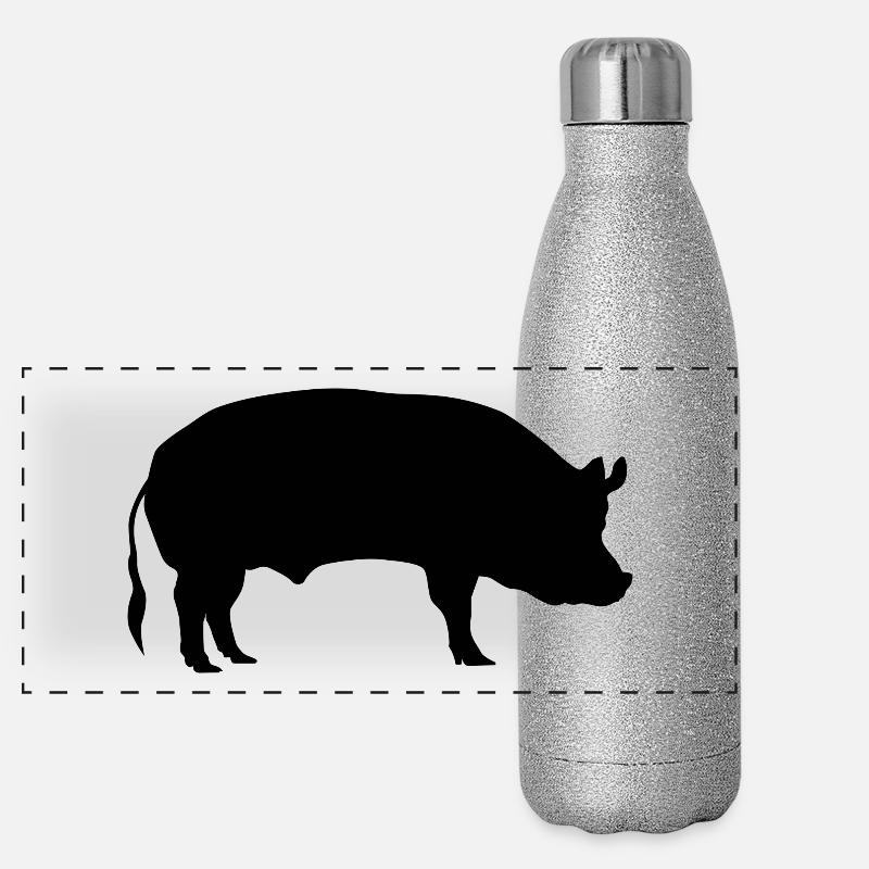 Pig / sow Panoramic Glitter Thermal Bottle 500 ml