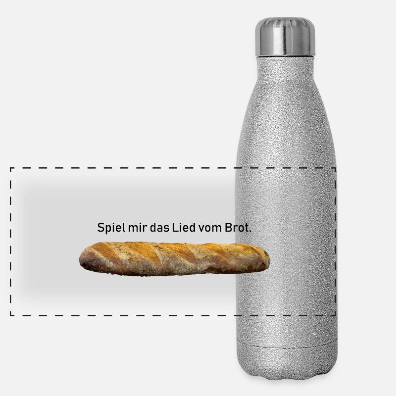 Brot Panorama Glitzer Isolierflasche 500 ml