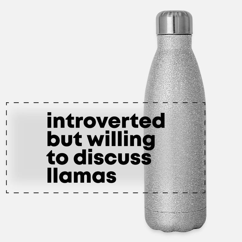Llama Panoramic Glitter Thermal Bottle 500 ml