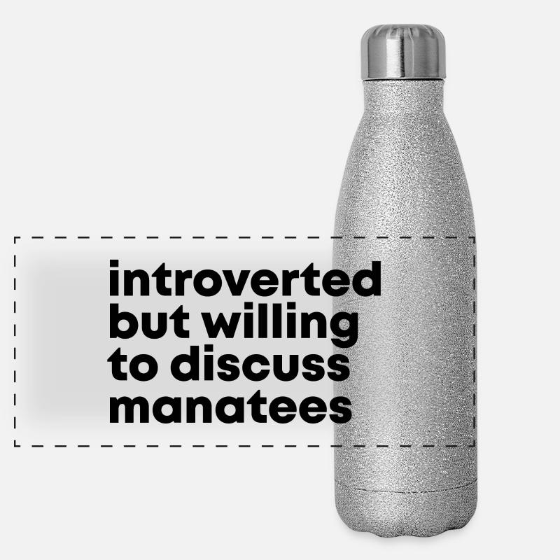 Manatee Panoramic Glitter Thermal Bottle 500 ml