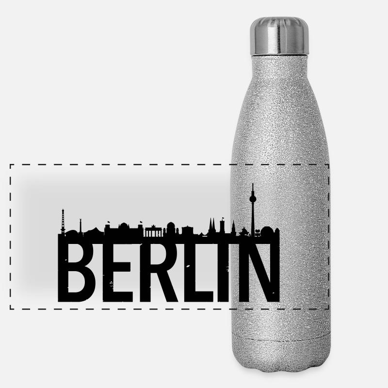 Skyline de Berlin Gourde isotherme panoramique pailletée 500 ml