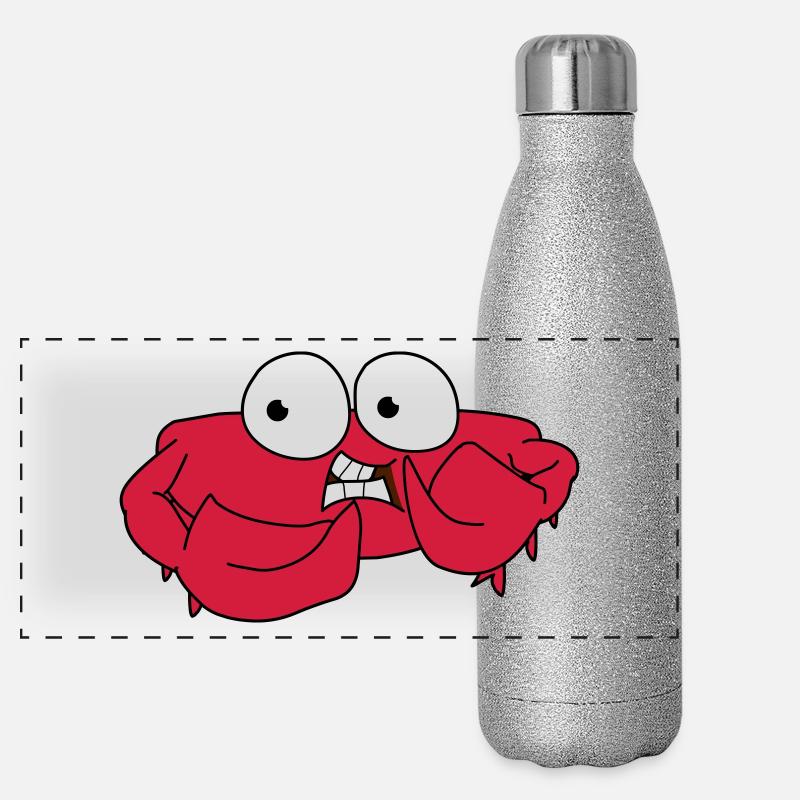 Krabbe Panorama Glitzer Isolierflasche 500 ml
