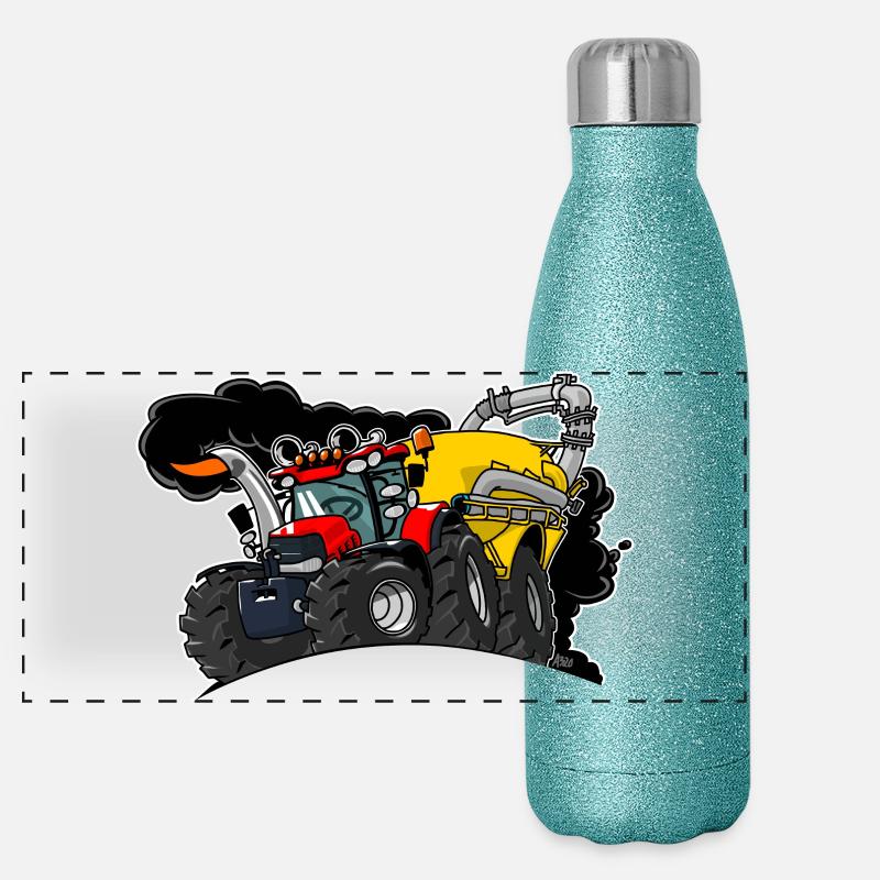 0961 Chariot de caisse Gourde isotherme panoramique pailletée 500 ml