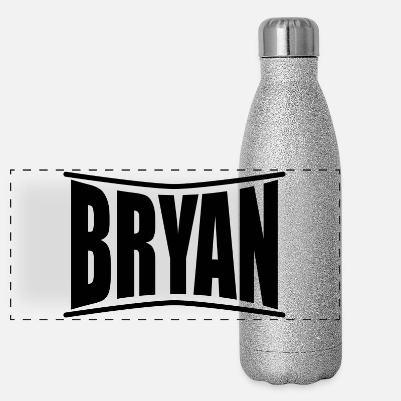Bryan T-Shirt Geschenkidee Panorama Glitzer Isolierflasche 500 ml