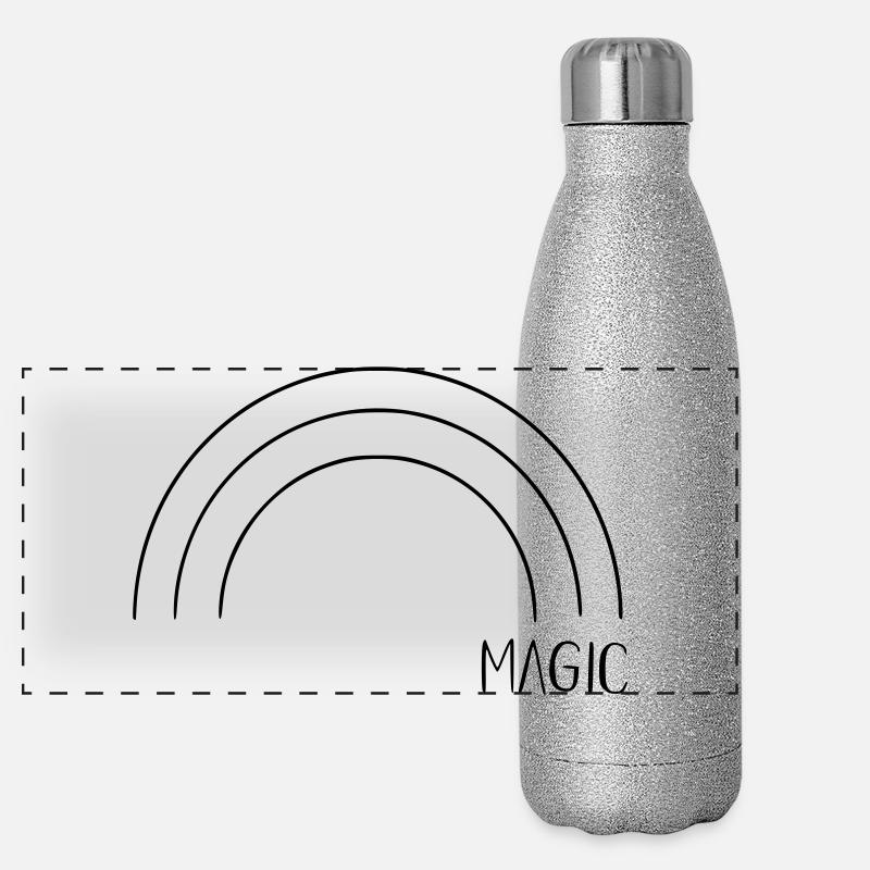 Magic Regenbogen Panorama Glitzer Isolierflasche 500 ml