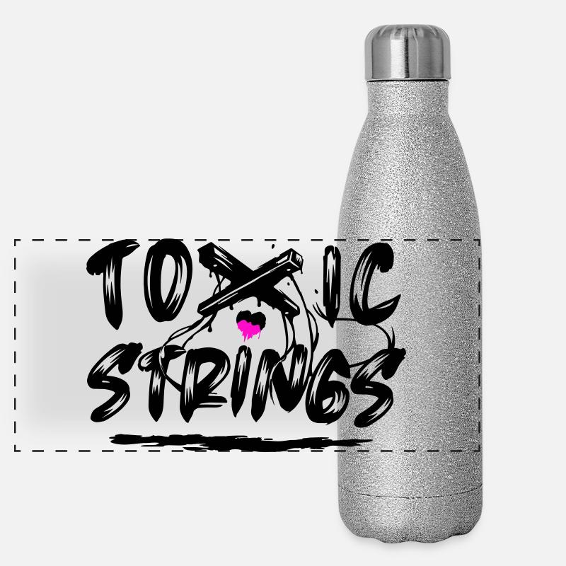 Cordes toxiques 2 Couleur Gourde isotherme panoramique pailletée 500 ml