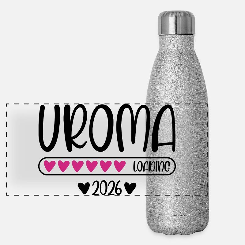 Uroma 2026 loading Panorama Glitzer Isolierflasche 500 ml