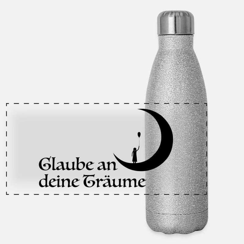 Glaube Panorama Glitzer Isolierflasche 500 ml