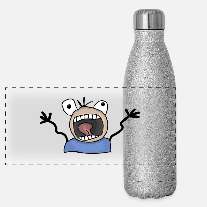 Panic alarm mercilessly Panoramic Glitter Thermal Bottle 500 ml
