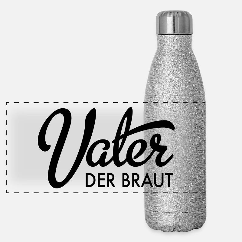 Father of the Bride Panoramic Glitter Thermal Bottle 500 ml