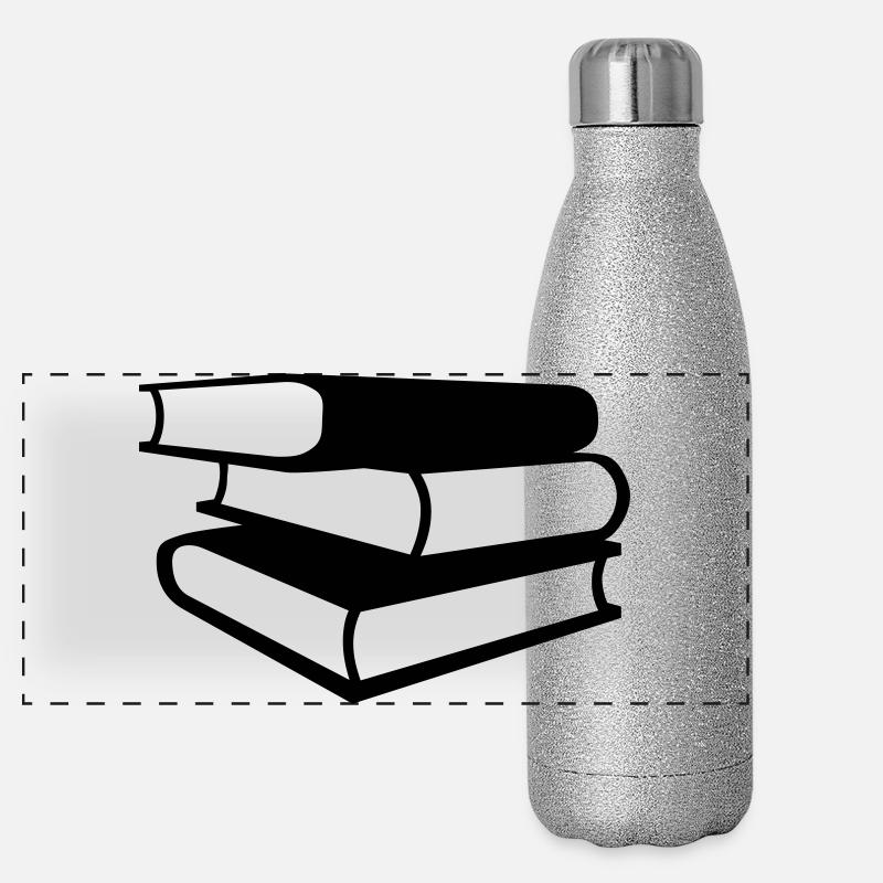 Books Panoramic Glitter Thermal Bottle 500 ml