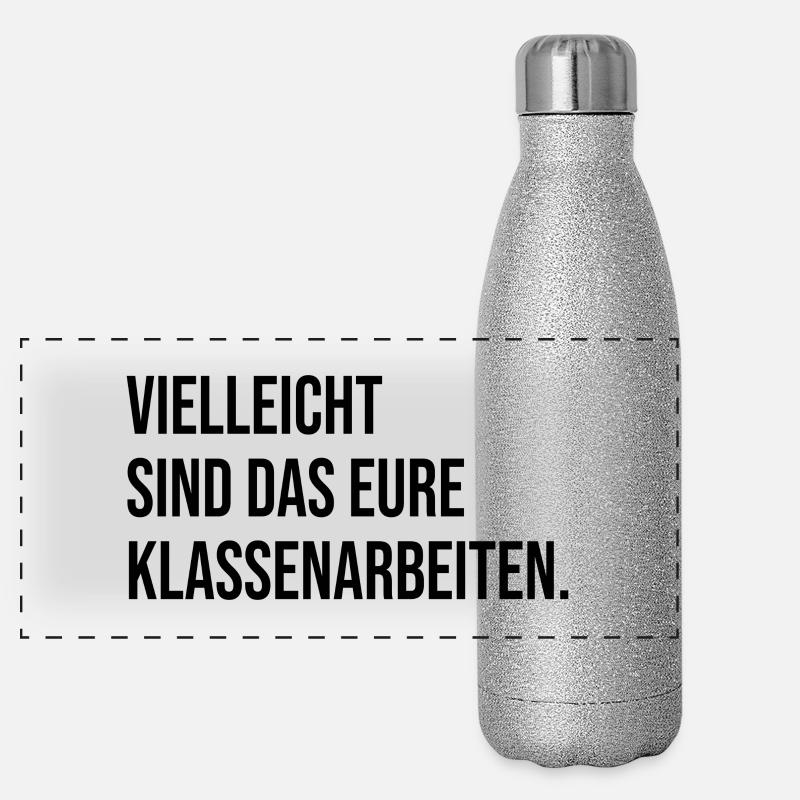Vielleicht sind das eure Klassenarbeiten Panorama Glitzer Isolierflasche 500 ml