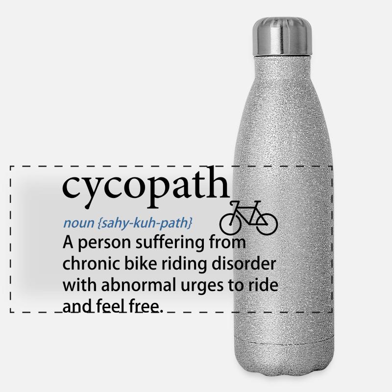 Noun Path Phonetic Print Panoramic Glitter Thermal Bottle 500 ml