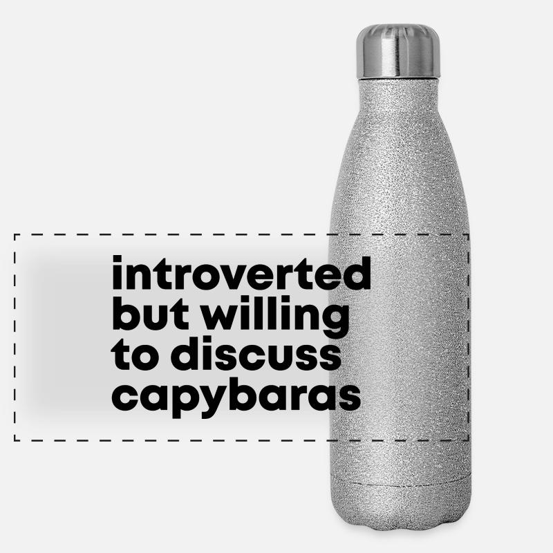 Capybara Panoramic Glitter Thermal Bottle 500 ml