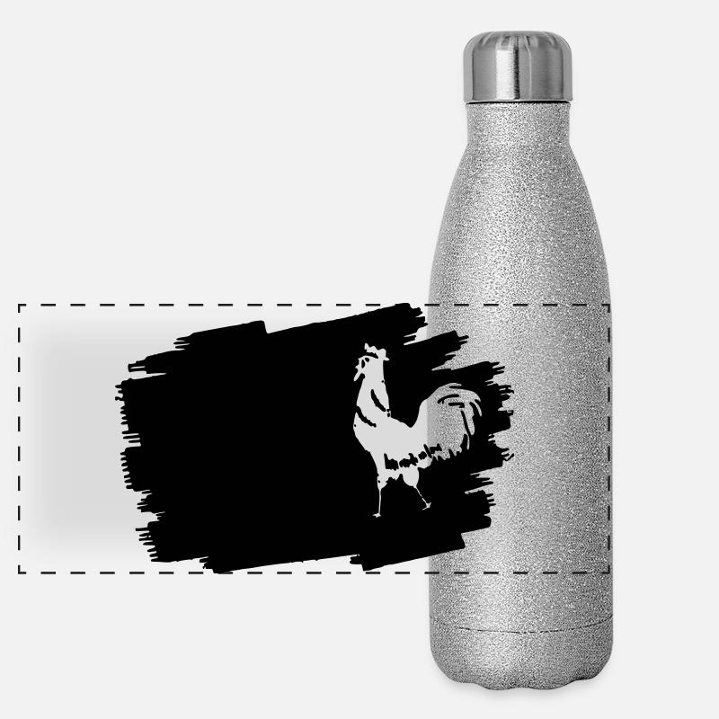Midnight Glyphs Emblem Panoramic Glitter Thermal Bottle 500 ml
