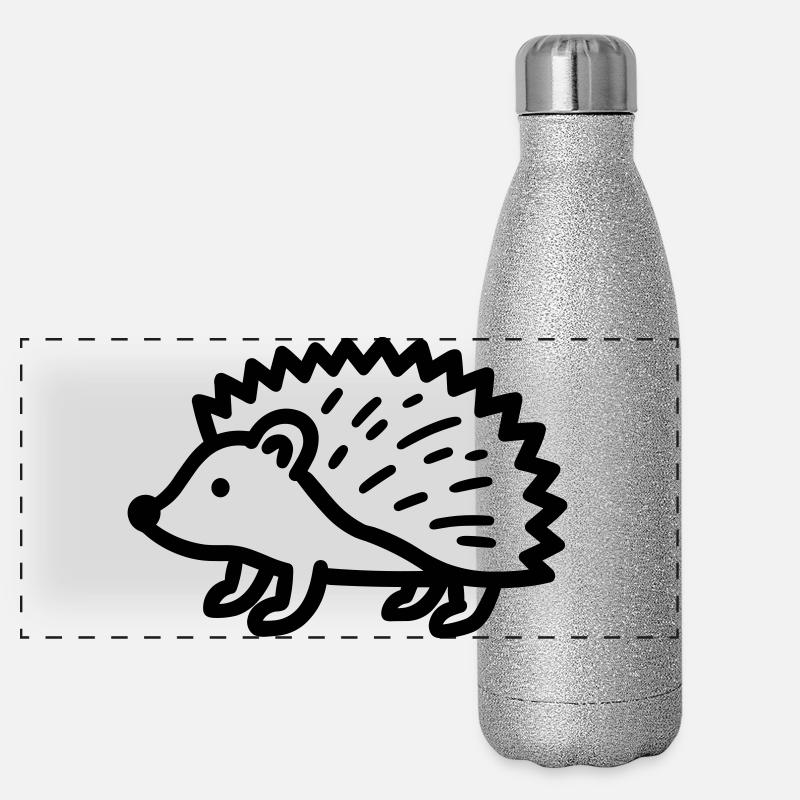 hedgehog Panoramic Glitter Thermal Bottle 500 ml
