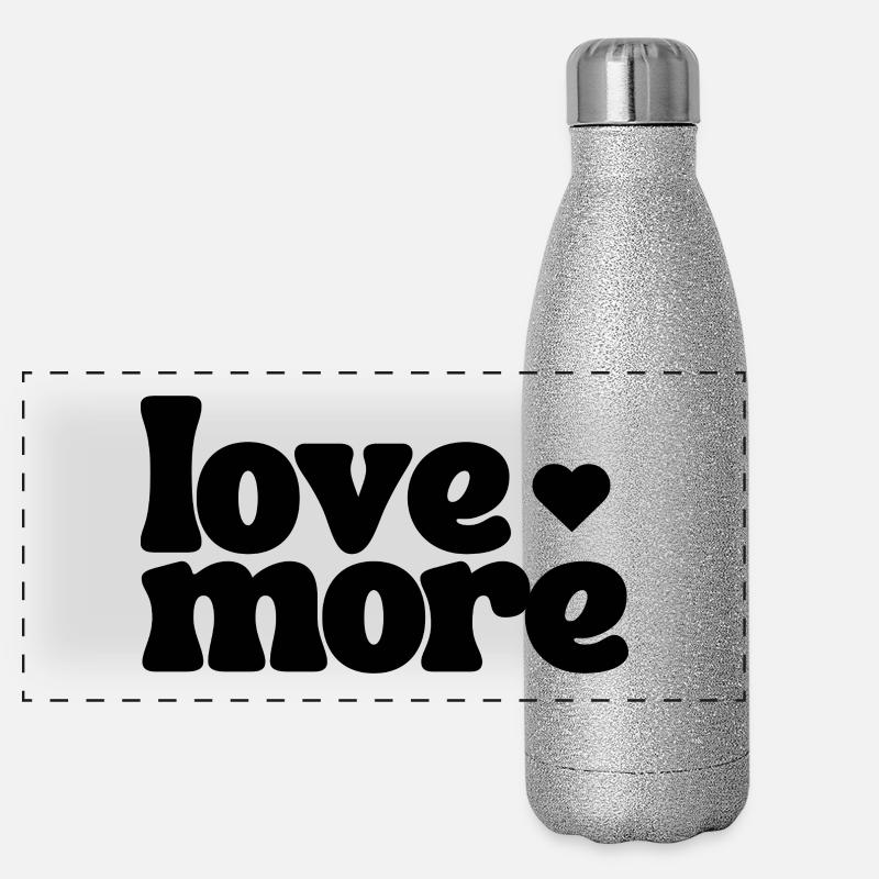 Aimez plus Gourde isotherme panoramique pailletée 500 ml