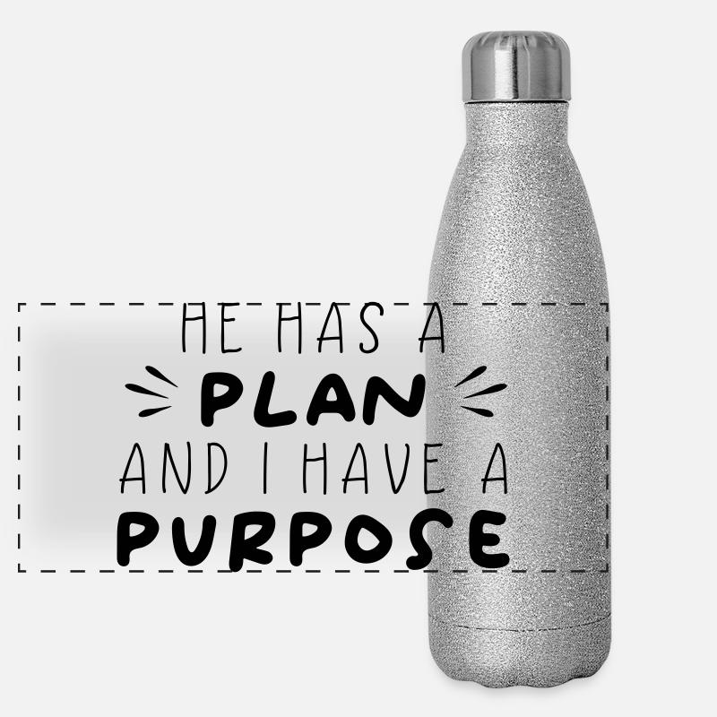 Plan & Purpose Panoramic Glitter Thermal Bottle 500 ml