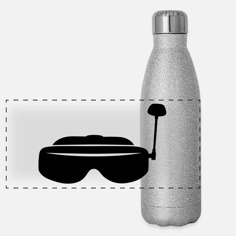 Lunettes FPV Gourde isotherme panoramique pailletée 500 ml