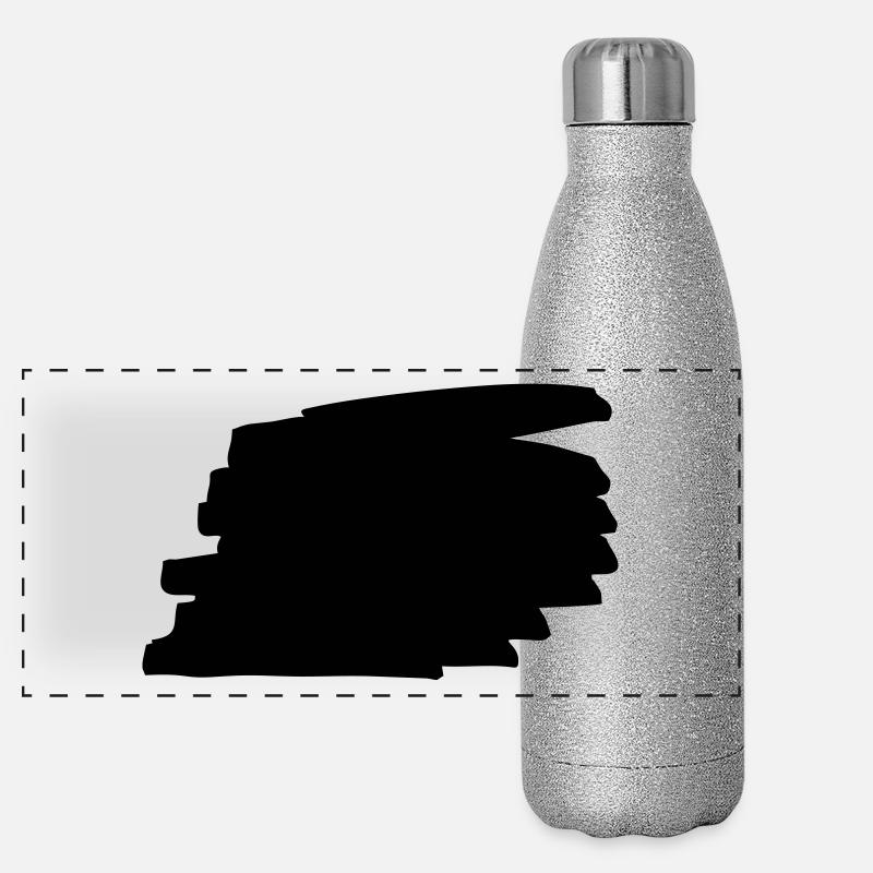 formes de fond Gourde isotherme panoramique pailletée 500 ml