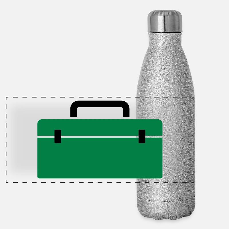 Boîte à outils ou boîte d'attirail - un cadeau Gourde isotherme panoramique pailletée 500 ml