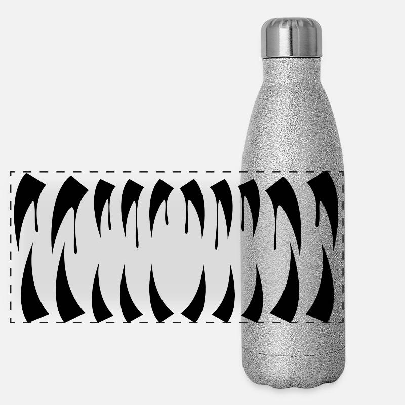 Mask Dentition Monster Teeth Halloween Horror Panoramic Glitter Thermal Bottle 500 ml