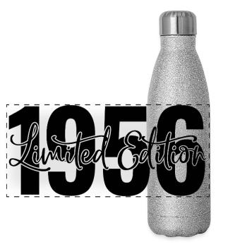 Limited edition 1956 - Panorama Glitzer Isolierflasche 500 ml - Silber Glitzer - Vorne