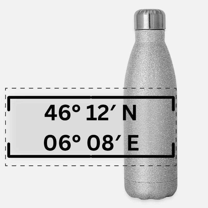 Coordonnées Geneva Minimaliste Gourde isotherme panoramique pailletée 500 ml