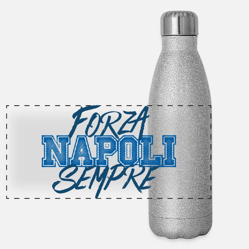 Forza Napoli Sempre Panorama Glitzer Isolierflasche 500 ml