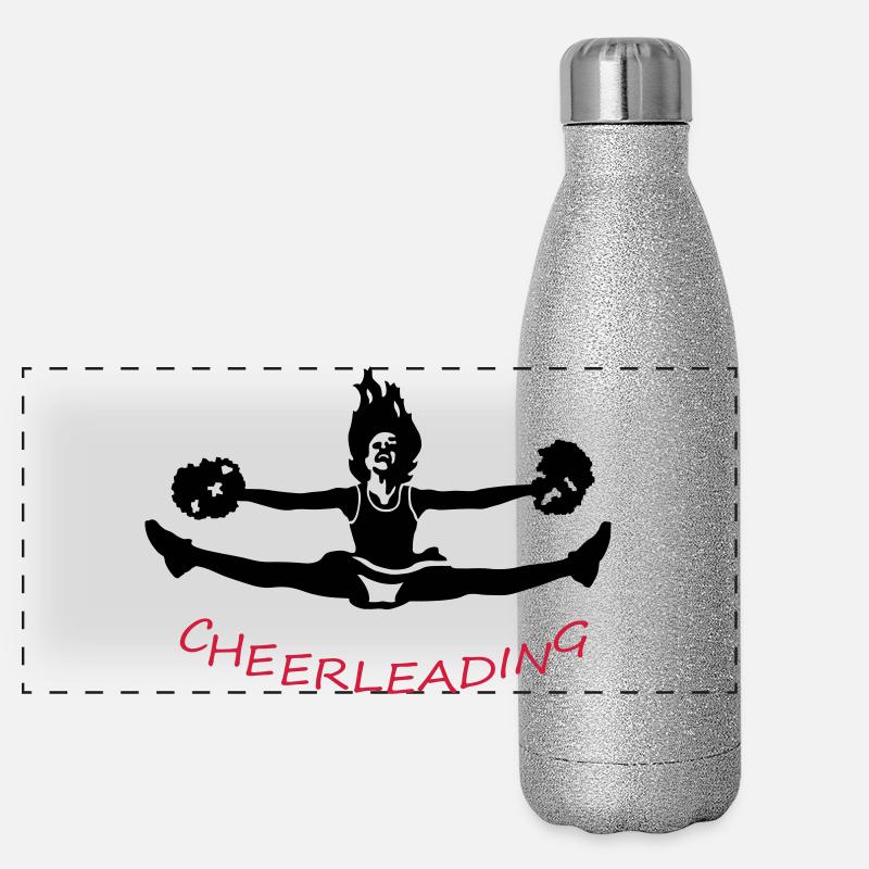 Cheerleading Panorama Glitzer Isolierflasche 500 ml