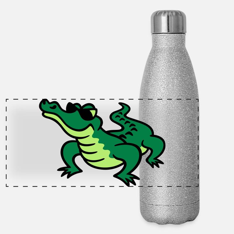 Cool Croc Gourde isotherme panoramique pailletée 500 ml