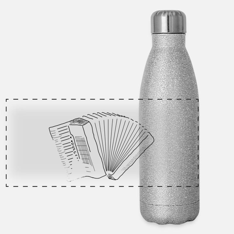 Akkordeon pur Panorama Glitzer Isolierflasche 500 ml