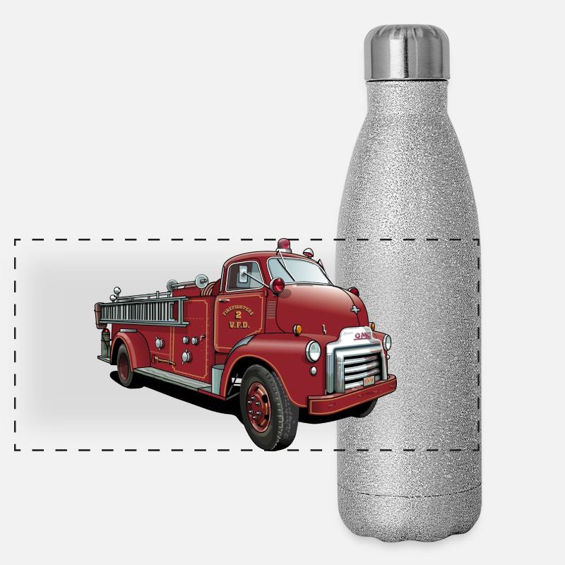 Fire Brigade from USA Panoramic Glitter Thermal Bottle 500 ml