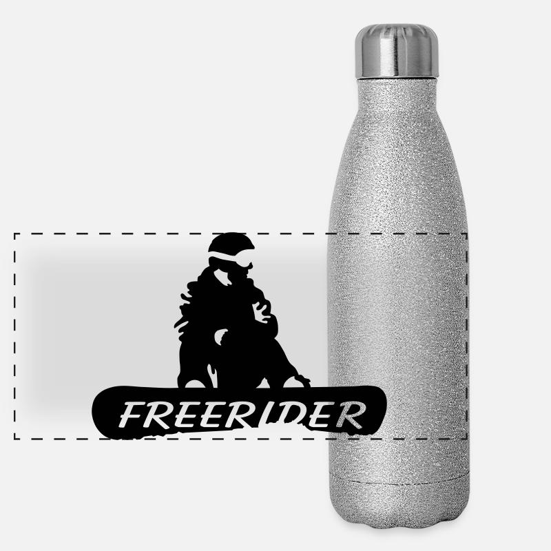 Freerider Snowboard Panoramic Glitter Thermal Bottle 500 ml