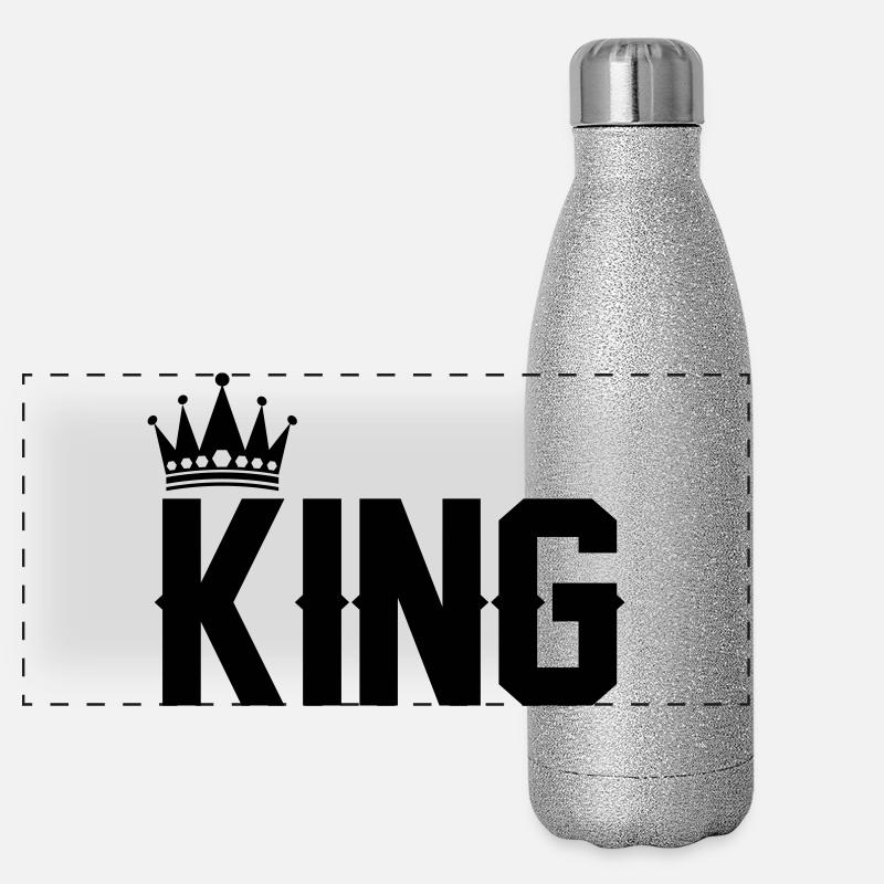 King Panorama Glitzer Isolierflasche 500 ml